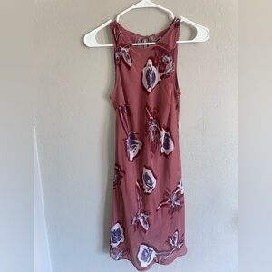 Wild Fable Floral Midi Dress - Pink and Purple